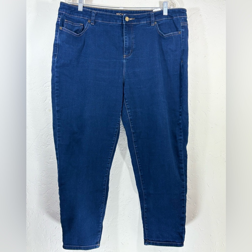 Michael Kors Dark Blue High Rise Jeans